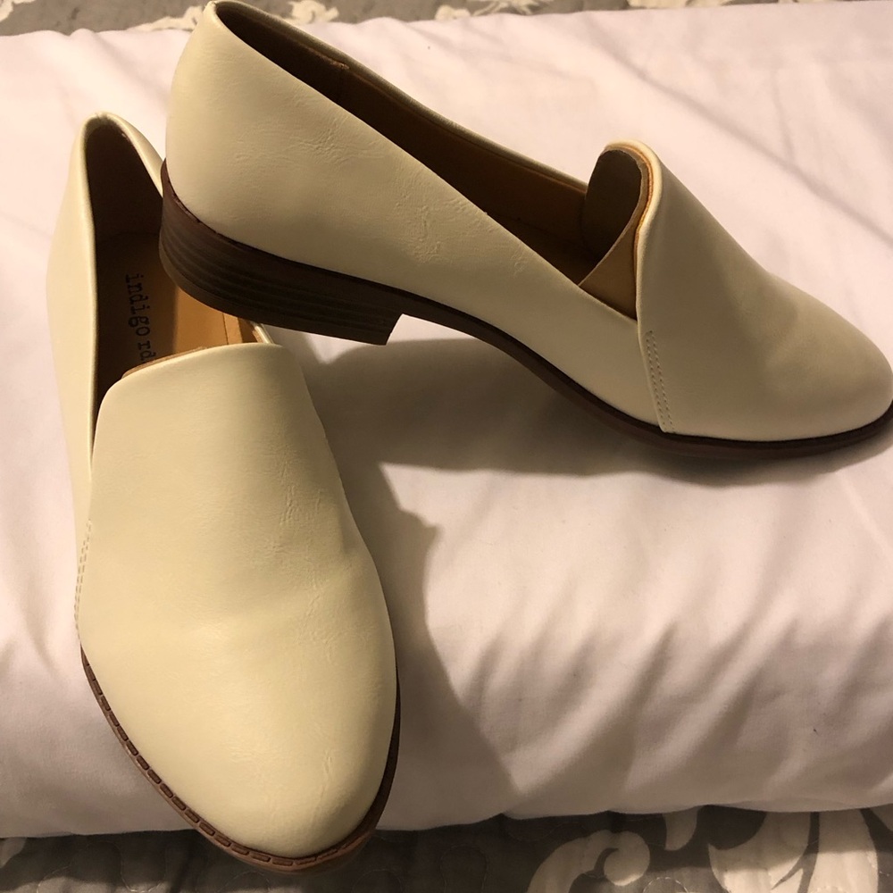 Indigo Cream Slip-On Loafers
